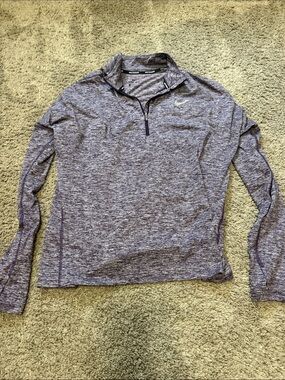 Nike Heathered Purple 1/4 Zip Pullover